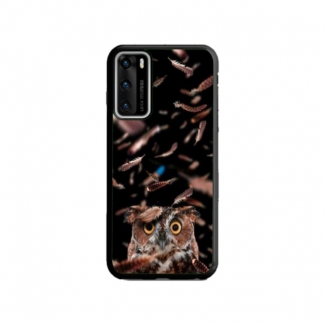 Husa personalizata tip carcasa HQPrint pentru Huawei P40 Lite, model Owl, multicolor, S1D1M0334