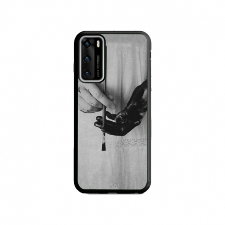 Husa personalizata tip carcasa HQPrint pentru Huawei P40 Lite, model Black Paint, multicolor, S1D1M0336