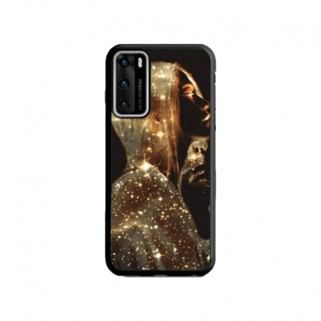 Husa personalizata tip carcasa HQPrint pentru Huawei P40 Lite, model Golden Girl, multicolor, S1D1M0350