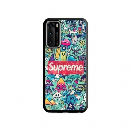 Husa personalizata tip carcasa HQPrint pentru Huawei P40 Lite, model Supreme, multicolor, S1D1M0360