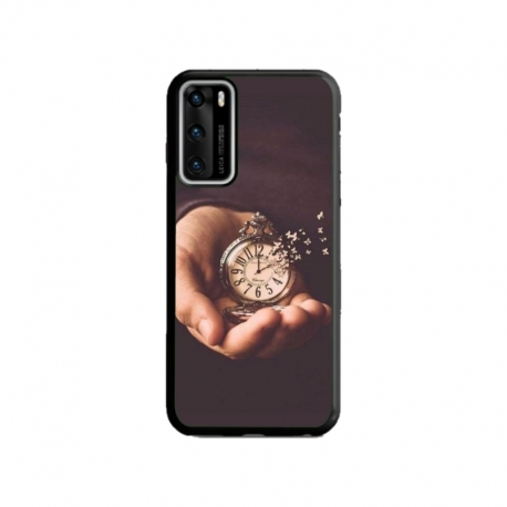 Husa personalizata tip carcasa HQPrint pentru Huawei P40 Lite, model Time Flies 1, multicolor, S1D1M0364