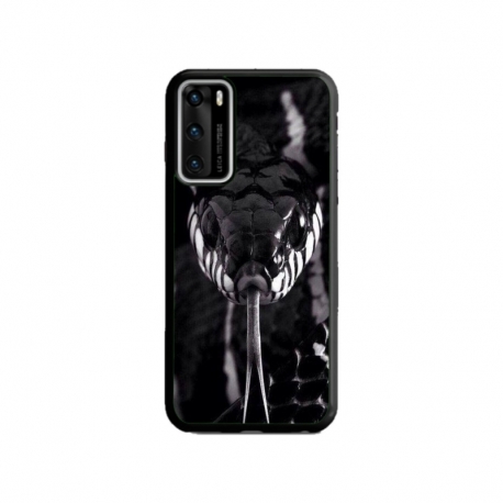 Husa personalizata tip carcasa HQPrint pentru Huawei P40 Lite, model Snake, multicolor, S1D1M0378
