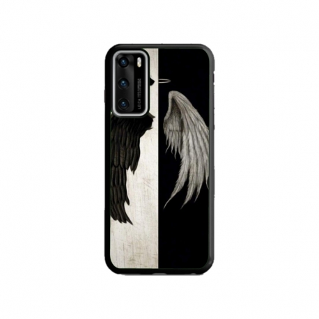 Husa personalizata tip carcasa HQPrint pentru Huawei P40, model Angel Wings, multicolor, S1D1M0004