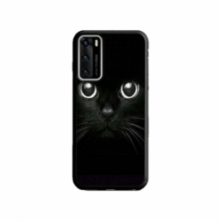 Husa personalizata tip carcasa HQPrint pentru Huawei P40, model Black Cat 1, multicolor, S1D1M0015