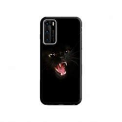 Husa personalizata tip carcasa HQPrint pentru Huawei P40, model Black Cat 2, multicolor, S1D1M0016