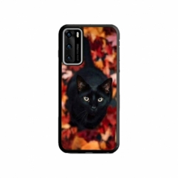 Husa personalizata tip carcasa HQPrint pentru Huawei P40, model Black Cat 3, multicolor, S1D1M0017
