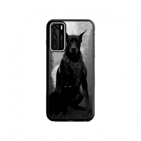 Husa personalizata tip carcasa HQPrint pentru Huawei P40, model Doberman, multicolor, S1D1M0018
