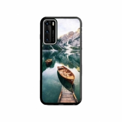 Husa personalizata tip carcasa HQPrint pentru Huawei P40, model Boats, multicolor, S1D1M0024