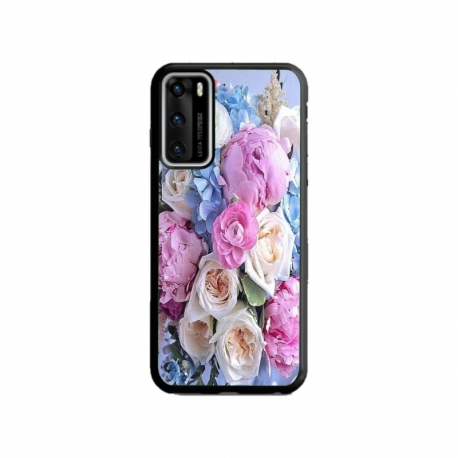 Husa personalizata tip carcasa HQPrint pentru Huawei P40, model Flowers 1, multicolor, S1D1M0026