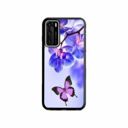 Husa personalizata tip carcasa HQPrint pentru Huawei P40, model Butterfly 2, multicolor, S1D1M0029