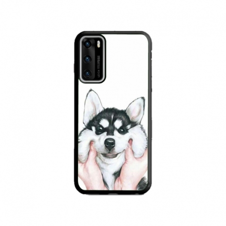 Husa personalizata tip carcasa HQPrint pentru Huawei P40, model Fluffy Dog, multicolor, S1D1M0033