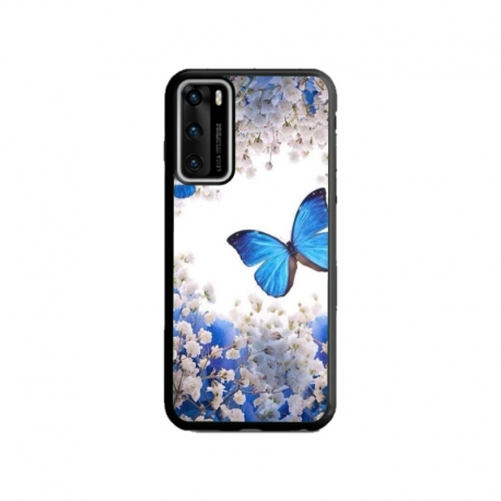 Husa personalizata tip carcasa HQPrint pentru Huawei P40, model Butterfly 4, multicolor, S1D1M0041