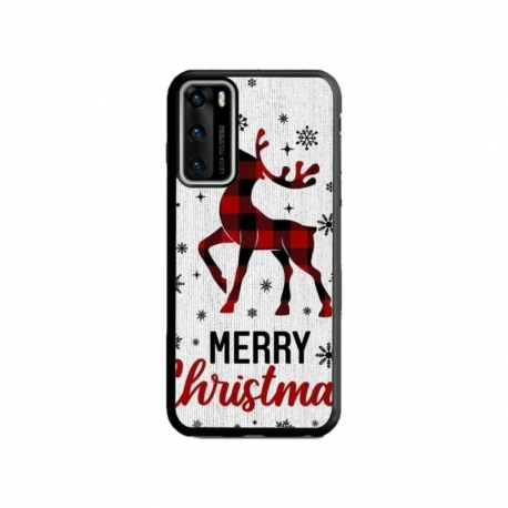 Husa personalizata tip carcasa HQPrint pentru Huawei P40, model Merry Christmas Reindeer 1, multicolor, S1D1M0049