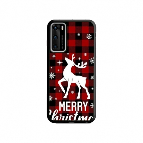 Husa personalizata tip carcasa HQPrint pentru Huawei P40, model Merry Christmas Reindeer 2, multicolor, S1D1M0050