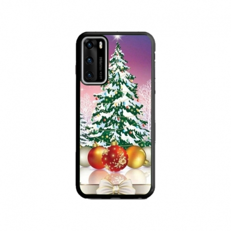 Husa personalizata tip carcasa HQPrint pentru Huawei P40, model Christmas Tree 1, multicolor, S1D1M0057