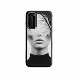 Husa personalizata tip carcasa HQPrint pentru Huawei P40, model Abstract Lady, multicolor, S1D1M0066