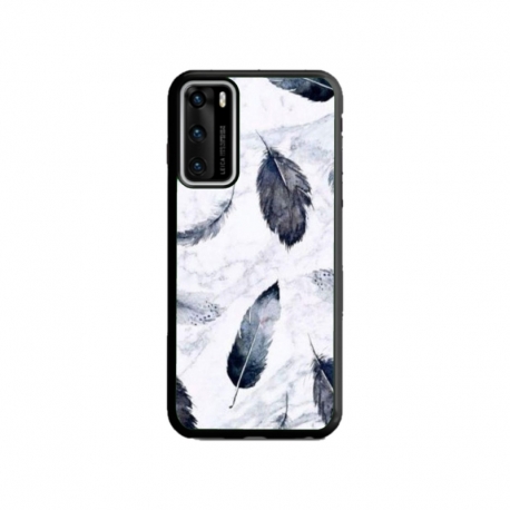 Husa personalizata tip carcasa HQPrint pentru Huawei P40, model Leaf Design 2, multicolor, S1D1M0071