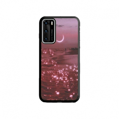 Husa personalizata tip carcasa HQPrint pentru Huawei P40, model Pink Sky, multicolor, S1D1M0129