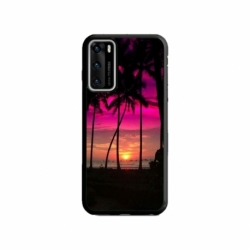 Husa personalizata tip carcasa HQPrint pentru Huawei P40, model Beach View 1, multicolor, S1D1M0136