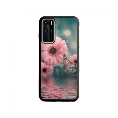 Husa personalizata tip carcasa HQPrint pentru Huawei P40, model Flowers 7, multicolor, S1D1M0140