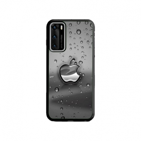 Husa personalizata tip carcasa HQPrint pentru Huawei P40, model Rainy Apple logo, multicolor, S1D1M0148
