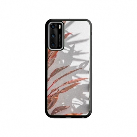 Husa personalizata tip carcasa HQPrint pentru Huawei P40, model Leaf Design 4, multicolor, S1D1M0155
