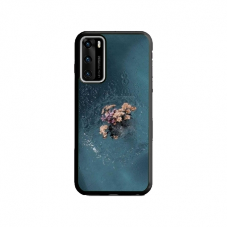 Husa personalizata tip carcasa HQPrint pentru Huawei P40, model Flowers 15, multicolor, S1D1M0215