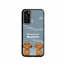 Husa personalizata tip carcasa HQPrint pentru Huawei P40, model Why are you on my phone, multicolor, S1D1M0220
