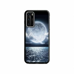 Husa personalizata tip carcasa HQPrint pentru Huawei P40, model Moon Sky, multicolor, S1D1M0228
