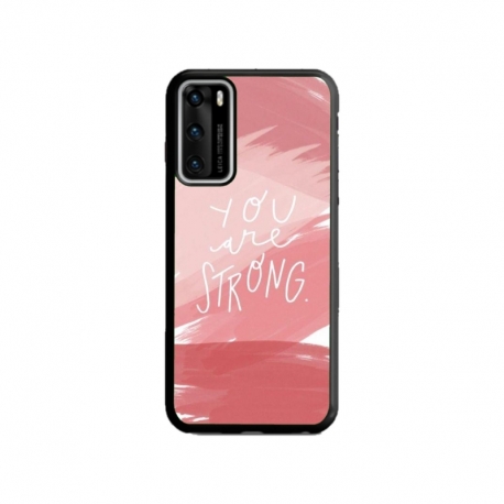 Husa personalizata tip carcasa HQPrint pentru Huawei P40, model You are Strong, multicolor, S1D1M0275