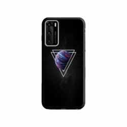 Husa personalizata tip carcasa HQPrint pentru Huawei P40, model Triangle Planet, multicolor, S1D1M0278