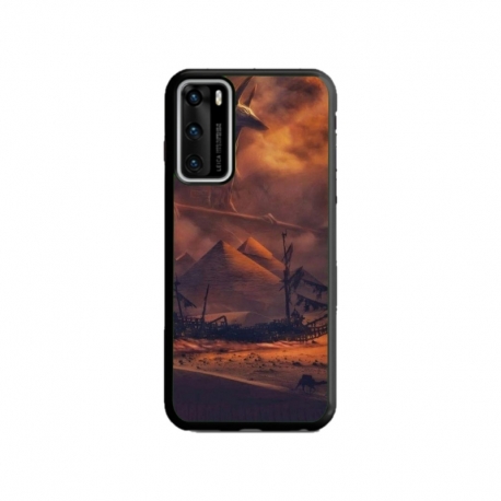 Husa personalizata tip carcasa HQPrint pentru Huawei P40, model Anubis, multicolor, S1D1M0281