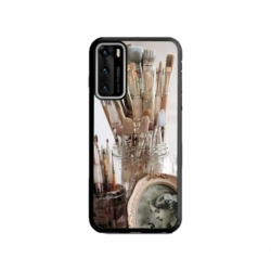 Husa personalizata tip carcasa HQPrint pentru Huawei P40, model Brush, multicolor, S1D1M0282
