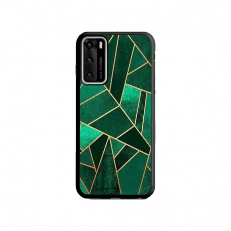 Husa personalizata tip carcasa HQPrint pentru Huawei P40, model Emerald, multicolor, S1D1M0287