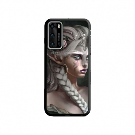 Husa personalizata tip carcasa HQPrint pentru Huawei P40, model Alien Queen, multicolor, S1D1M0308