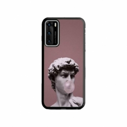 Husa personalizata tip carcasa HQPrint pentru Huawei P40, model Bubble Gum Statue, multicolor, S1D1M0317