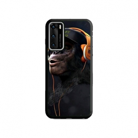 Husa personalizata tip carcasa HQPrint pentru Huawei P40, model Monkey, multicolor, S1D1M0319