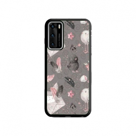 Husa personalizata tip carcasa HQPrint pentru Huawei P40, model Abstract 1, multicolor, S1D1M0321