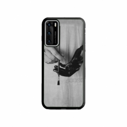 Husa personalizata tip carcasa HQPrint pentru Huawei P40, model Black Paint, multicolor, S1D1M0336
