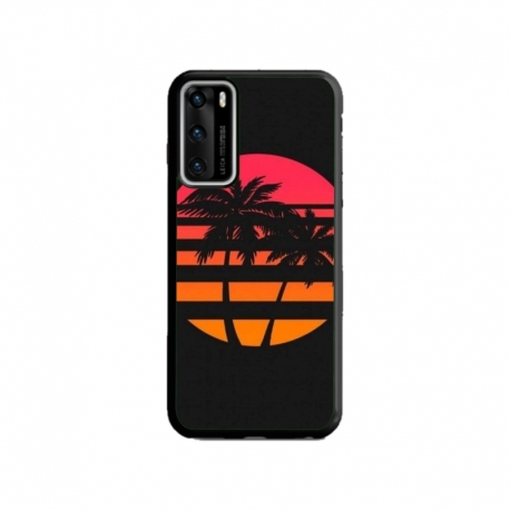 Husa personalizata tip carcasa HQPrint pentru Huawei P40, model Beach View 3, multicolor, S1D1M0337