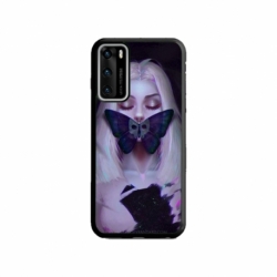 Husa personalizata tip carcasa HQPrint pentru Huawei P40, model Butterfly Mouth 1, multicolor, S1D1M0351