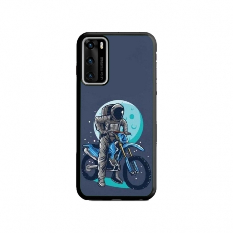 Husa personalizata tip carcasa HQPrint pentru Huawei P40, model Biker Astronaout, multicolor, S1D1M0375