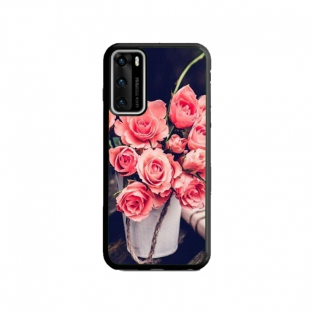 Husa personalizata tip carcasa HQPrint pentru Huawei P40, model Flowers 22, multicolor, S1D1M0379