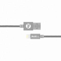 Cablu Date & Incarcare APPLE Lightning - 120cm (Gri) MultiLine