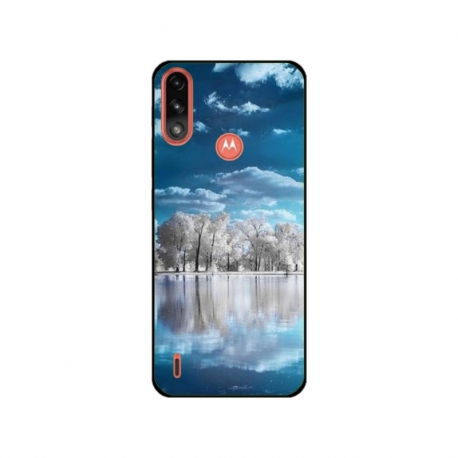 Husa personalizata tip carcasa HQPrint pentru Motorola Moto E7 Power, model Nice View 9, multicolor, S1D1M0221