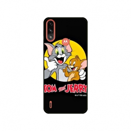 Husa personalizata tip carcasa HQPrint pentru Motorola Moto E7 Power, model Tom and Jerry 4, multicolor, S1D1M0226