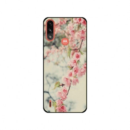 Husa personalizata tip carcasa HQPrint pentru Motorola Moto E7 Power, model Flowers 18, multicolor, S1D1M0245
