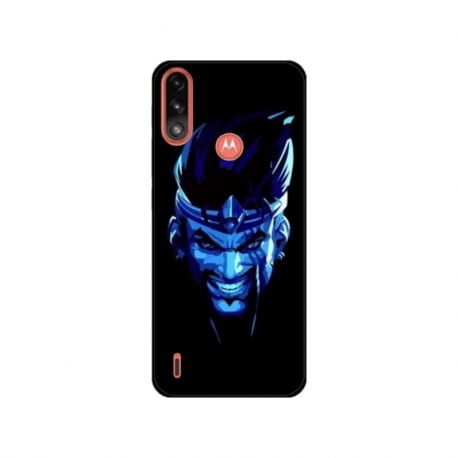 Husa personalizata tip carcasa HQPrint pentru Motorola Moto E7 Power, model Blue King, multicolor, S1D1M0305