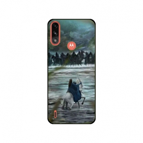 Husa personalizata tip carcasa HQPrint pentru Motorola Moto E7 Power, model Brave, multicolor, S1D1M0310