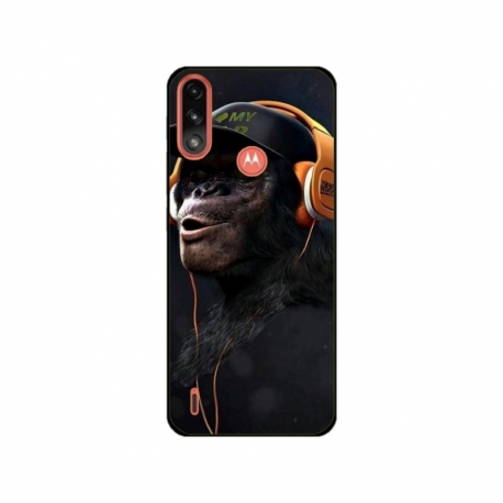 Husa personalizata tip carcasa HQPrint pentru Motorola Moto E7 Power, model Monkey, multicolor, S1D1M0319